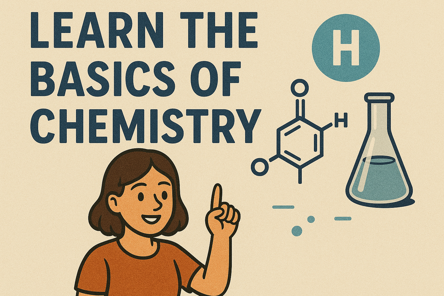 I will teach you the basics of chemistry in a beginner-friendly 2-hour session